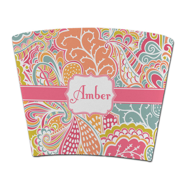 Custom Abstract Foliage Party Cup Sleeve - without bottom (Personalized)