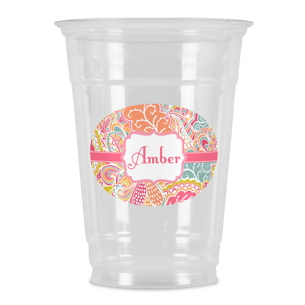 Custom Abstract Foliage Party Cups - 16oz (Personalized)