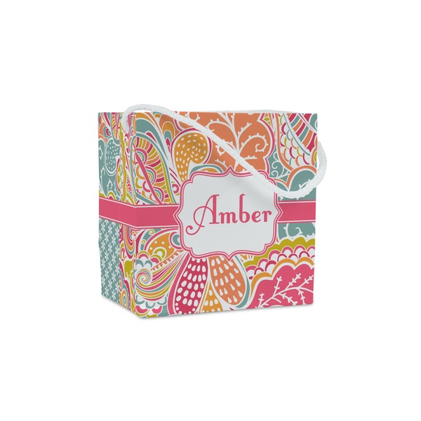 Custom Abstract Foliage Party Favor Gift Bags (Personalized)