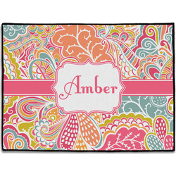 Abstract Foliage Door Mat (Personalized)