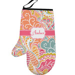 Abstract Foliage Left Oven Mitt (Personalized)