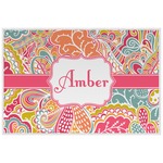 Abstract Foliage Laminated Placemat w/ Name or Text