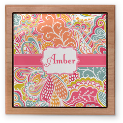 Abstract Foliage Pet Urn w/ Name or Text