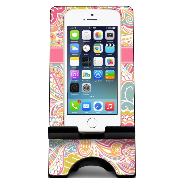 Abstract Foliage Phone Stand w/ Phone