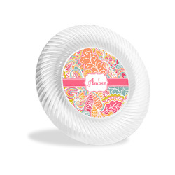 Abstract Foliage Plastic Party Appetizer & Dessert Plates - 6" (Personalized)