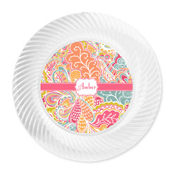Abstract Foliage Plastic Party Dinner Plates - 10" (Personalized)