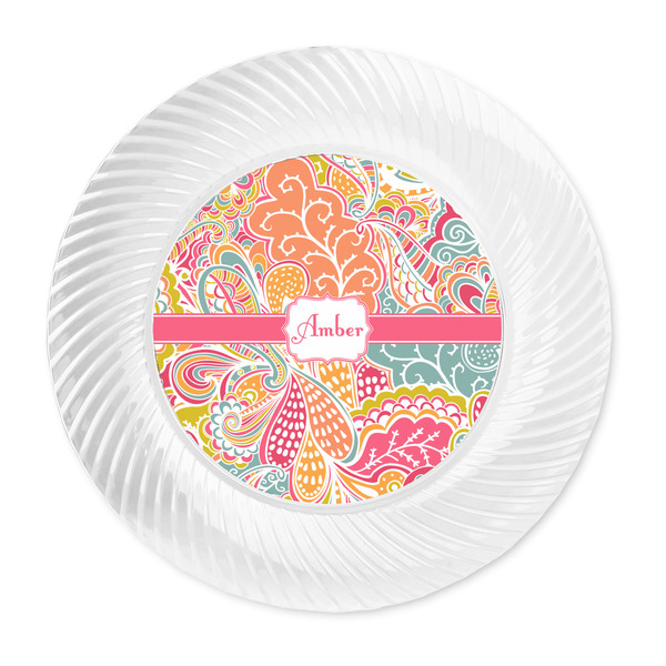Abstract Foliage Plastic Party Dinner Plates - Approval