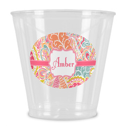Abstract Foliage Plastic Shot Glass (Personalized)