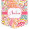Abstract Foliage Iron On Faux Pocket (Personalized)