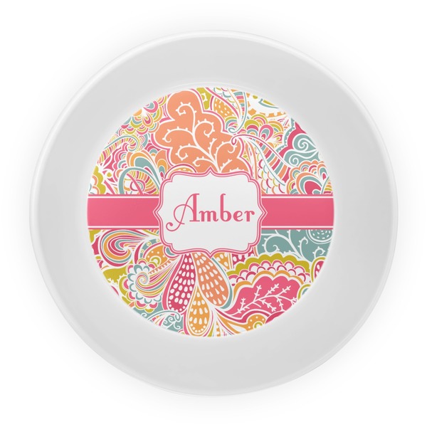 Abstract Foliage Melamine Bowl - Center