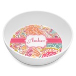 Abstract Foliage Melamine Bowl - 8 oz (Personalized)