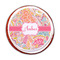 Abstract Foliage Printed Icing Circle - Medium - On Cookie