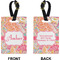 Abstract Foliage Rectangle Luggage Tag (Front + Back)