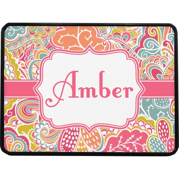 Abstract Foliage Rectangular Car Hitch Cover w/ FRP Insert (Select Size)