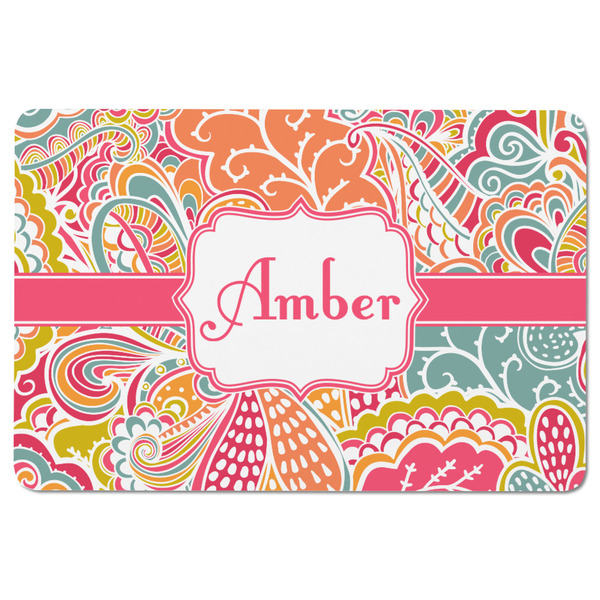 Abstract Foliage Rectangular Fridge Magnet - FRONT