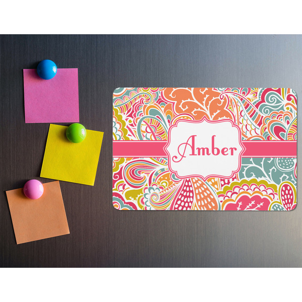 Abstract Foliage Rectangular Fridge Magnet - LIFESTYLE