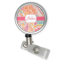 Abstract Foliage Retractable Badge Reel (Personalized)