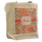 Abstract Foliage Reusable Cotton Grocery Bag - Front View