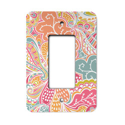 Abstract Foliage Rocker Style Light Switch Cover - Single Switch