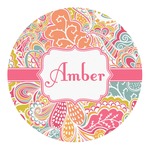 Abstract Foliage Round Decal (Personalized)
