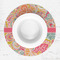 Abstract Foliage Round Linen Placemats - LIFESTYLE (single)