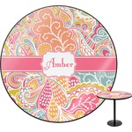 Abstract Foliage Round Table - 30" (Personalized)