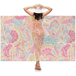 Abstract Foliage Sheer Sarong