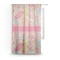 Abstract Foliage Sheer Curtain With Window and Rod