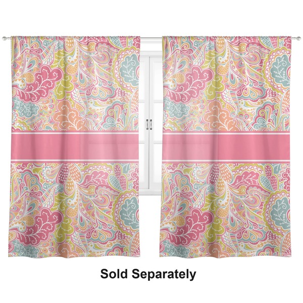 Abstract Foliage Sheer Curtains