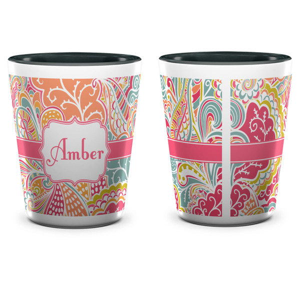 Abstract Foliage Shot Glass - Two Tone - APPROVAL