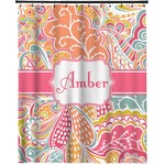 Abstract Foliage Extra Long Shower Curtain - 70"x84" (Personalized)