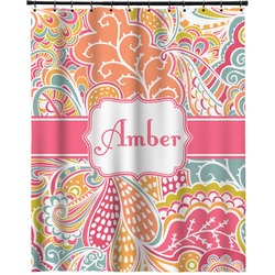 Abstract Foliage Extra Long Shower Curtain - 70"x84" (Personalized)