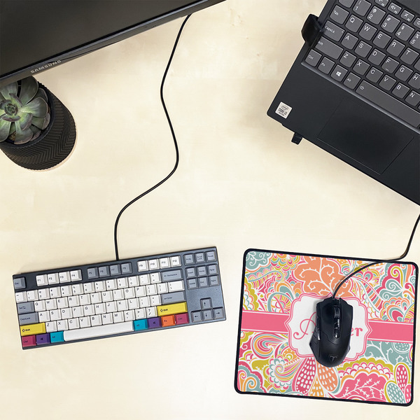 Abstract Foliage Small Gaming Mats - LIFESTYLE