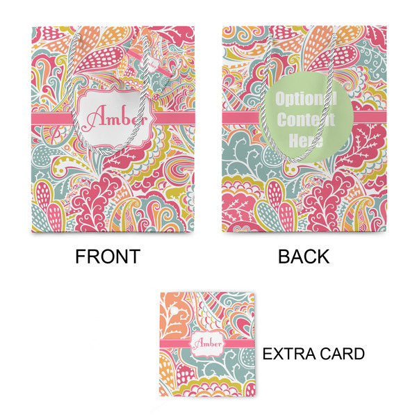 Abstract Foliage Small Gift Bag - Approval