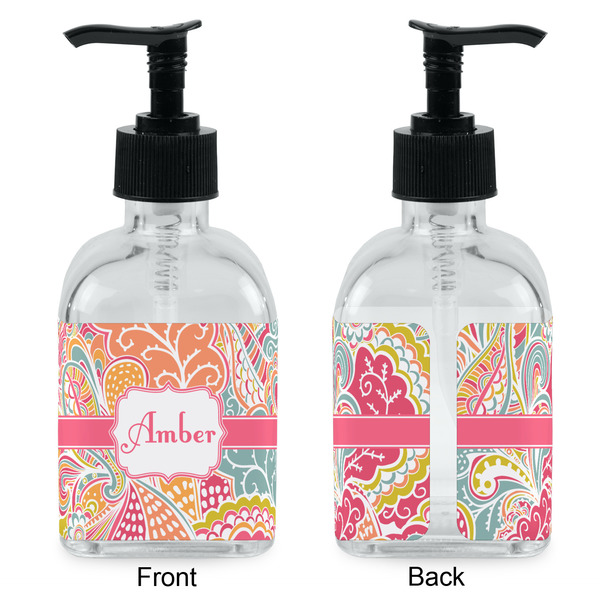 Abstract Foliage Glass Soap/Lotion Dispenser - Approval