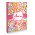 Abstract Foliage Softbound Notebook - 7.25" x 10" (Personalized)