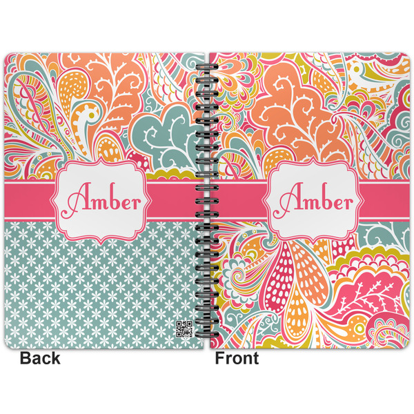 Abstract Foliage Spiral Journal 7 x 10 - Apvl