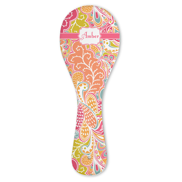 Custom Abstract Foliage Ceramic Spoon Rest (Personalized)