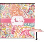 Abstract Foliage Square Table Top - 24" (Personalized)