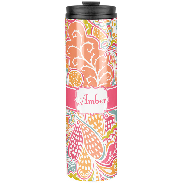 Custom Abstract Foliage Stainless Steel Skinny Tumbler - 20 oz (Personalized)