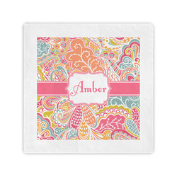 Abstract Foliage Cocktail Napkins (Personalized)