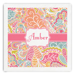 Abstract Foliage Paper Dinner Napkins (Personalized)