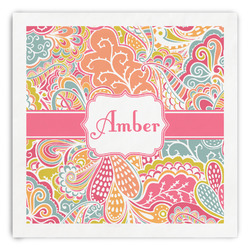 Abstract Foliage Paper Dinner Napkins (Personalized)