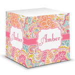 Abstract Foliage Sticky Note Cube (Personalized)