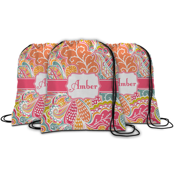 Abstract Foliage String Backpack - MAIN