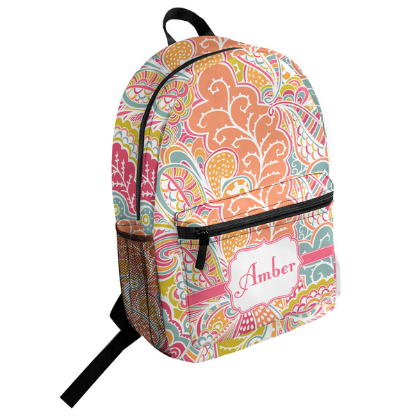 Custom Abstract Foliage Student Backpack (Personalized)