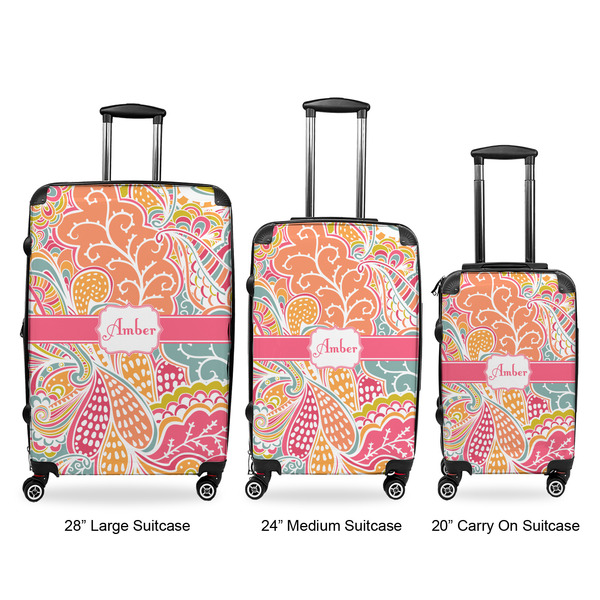Abstract Foliage Suitcase Set 1 - APPROVAL