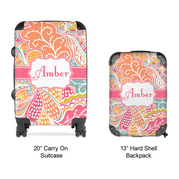 Abstract Foliage Suitcase Set 4 - APPROVAL