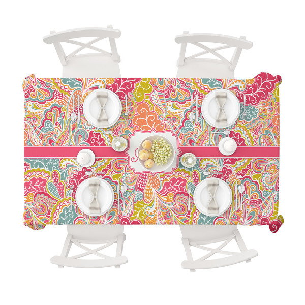 Abstract Foliage Tablecloths (58"x102") - TOP VIEW