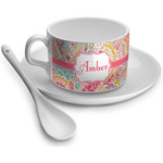 Abstract Foliage Tea Cup - Single (Personalized)